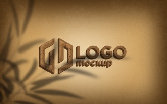 Mud Logo Mockup Template.