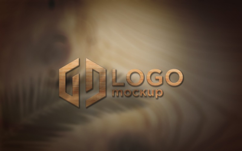 Oak Logo Mockup Template. Product Mockup