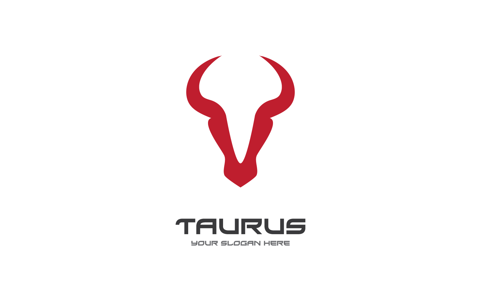 Stier-Logo-Vorlage, Vektor, flaches Design, Illustrationsvorlage