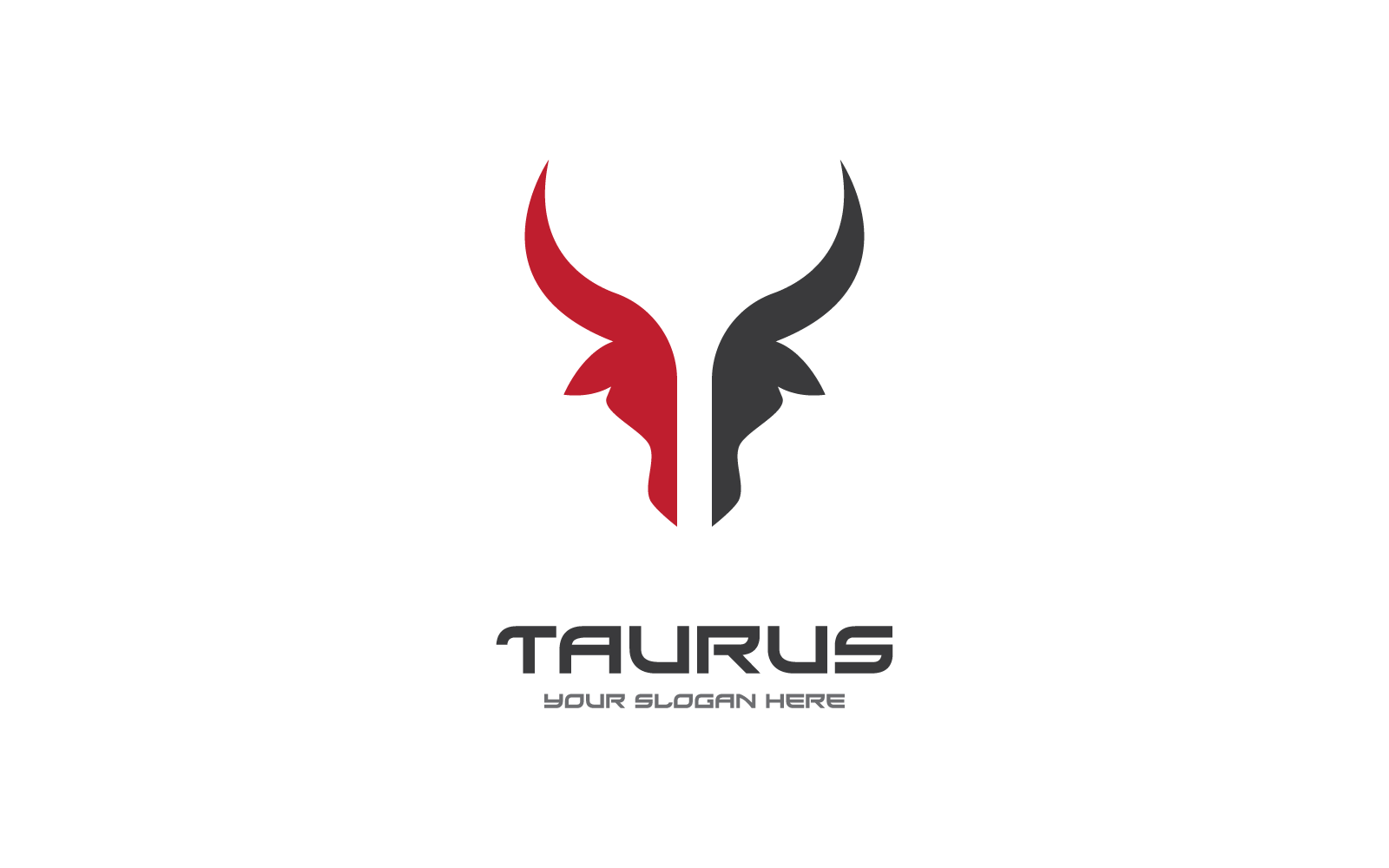 Taurus logo template vector flat design template
