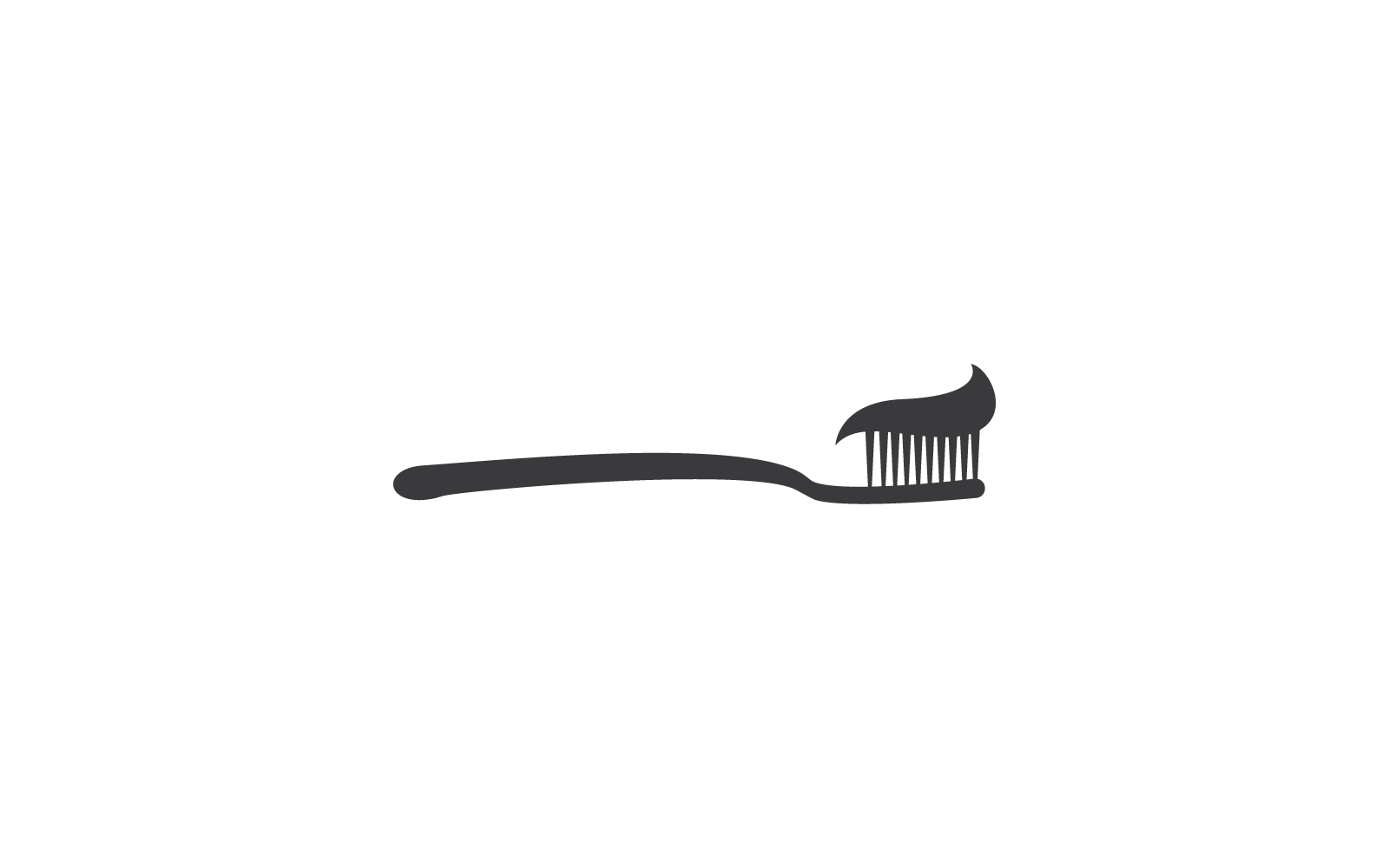 Toothbrush logo design vector template