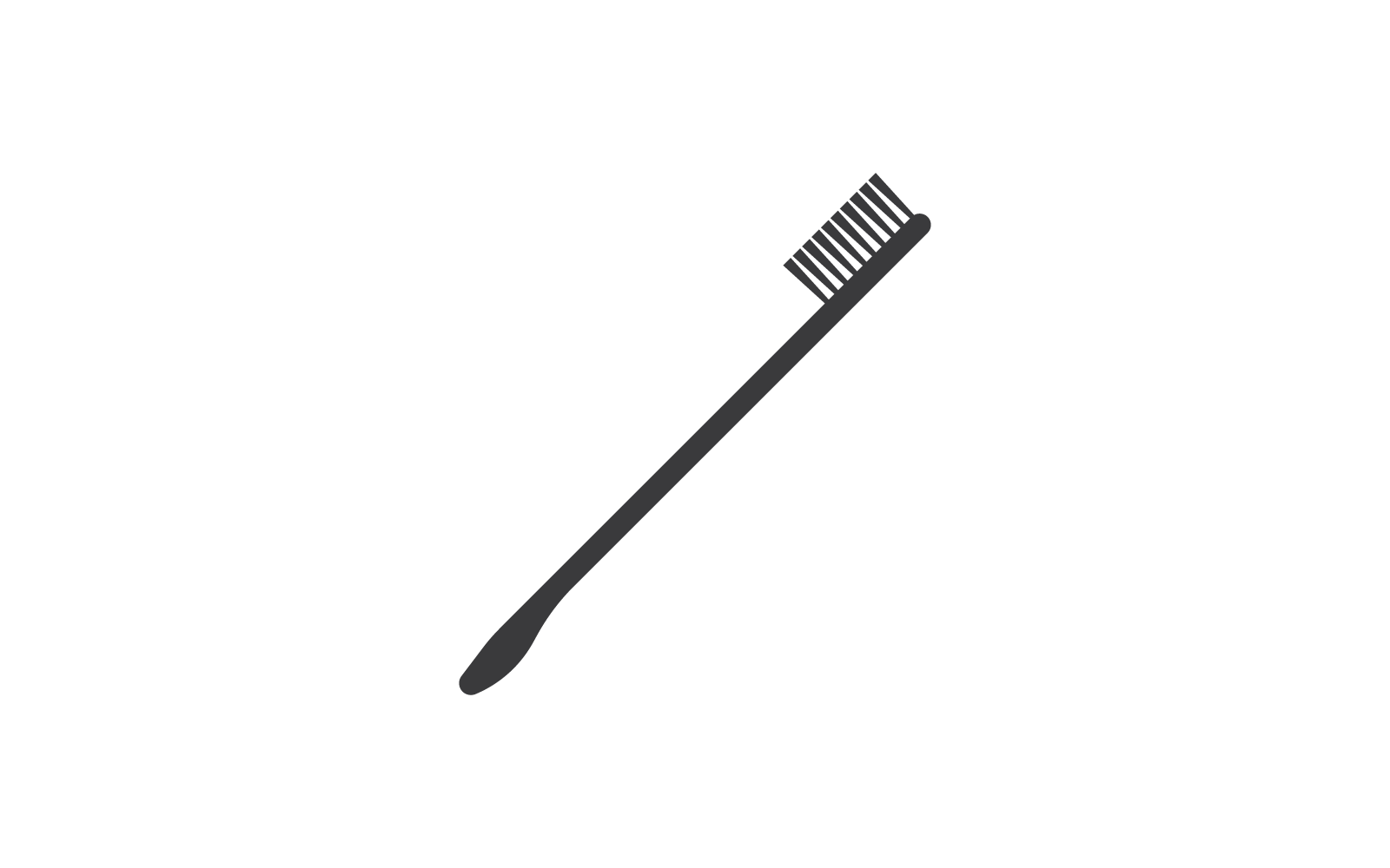 Toothbrush logo illustration vector flat design