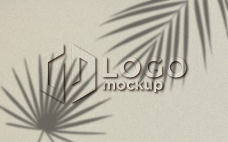Card Board Logo Mockup Template.