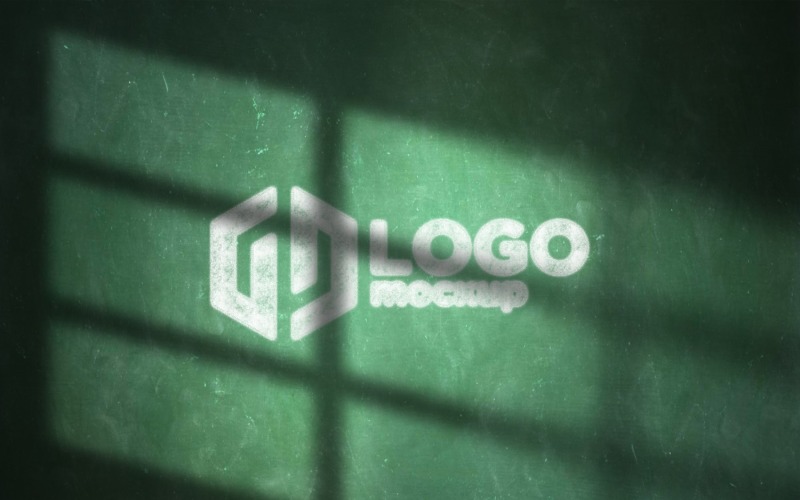 Chalk Logo Mockup Template . Product Mockup