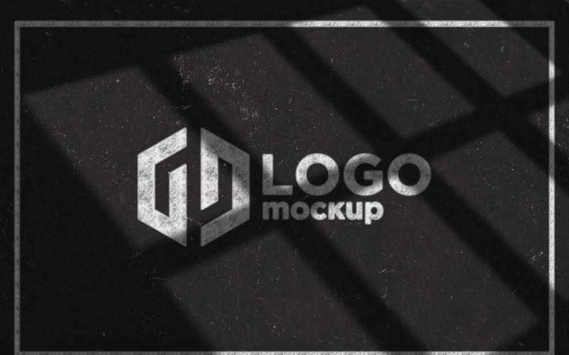 Chalk Logo Mockup Template. Product Mockup