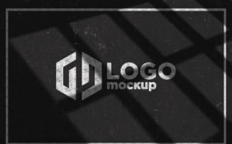 Chalk Logo Mockup Template.