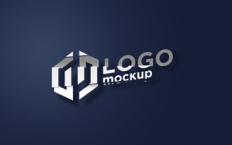 Cutting Logo Mockup Template