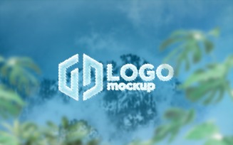 Frozen Logo Mockup Template