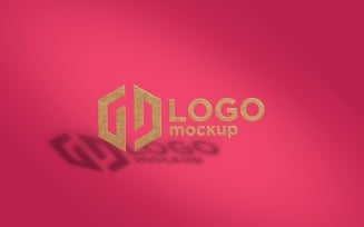Hard card cutted Logo Mockup Template
