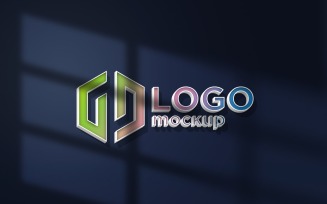 3D Extrude Logo Mockup Template