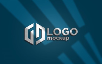 3D Paper Logo Mockup Template