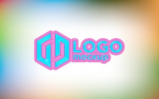 Jelly Logo Mockup Template