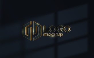 Luxury Gold Logo Mockup Template
