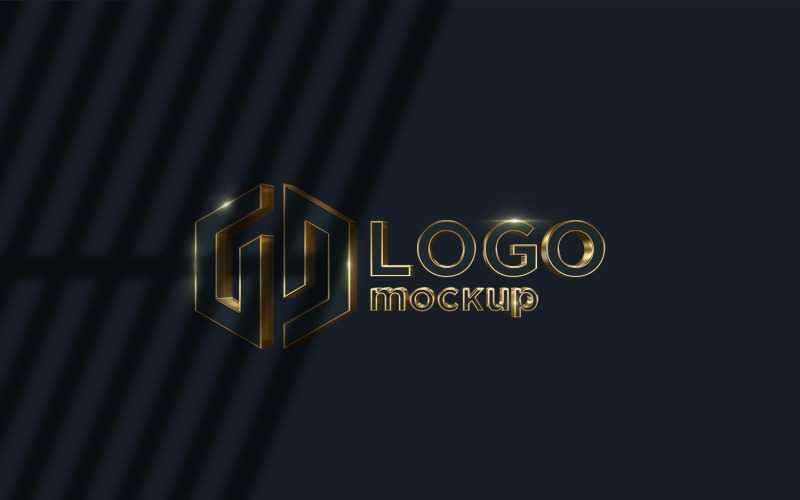 Luxury Logo Mockup Template. Product Mockup