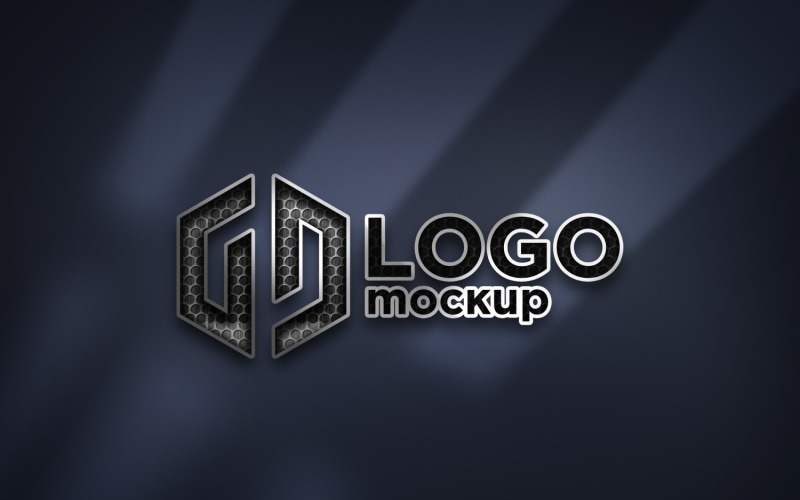Mesh Logo Mockup Template Product Mockup