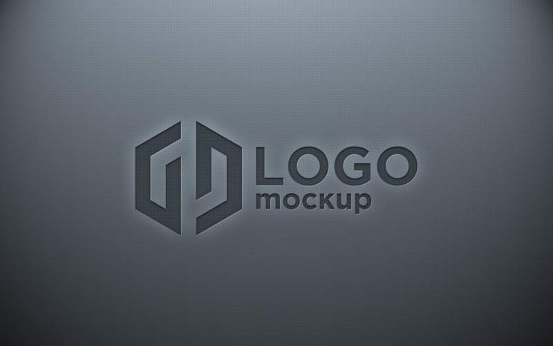Metal Engriving Logo Mockup Template Product Mockup