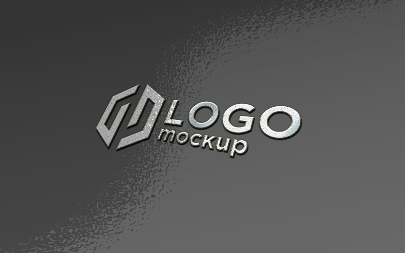 Metal Logo Mockup Template Product Mockup