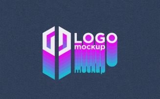 Multi Color Logo Mockup Template