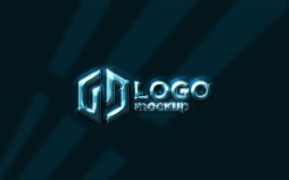 Plastic Logo Mockup Template