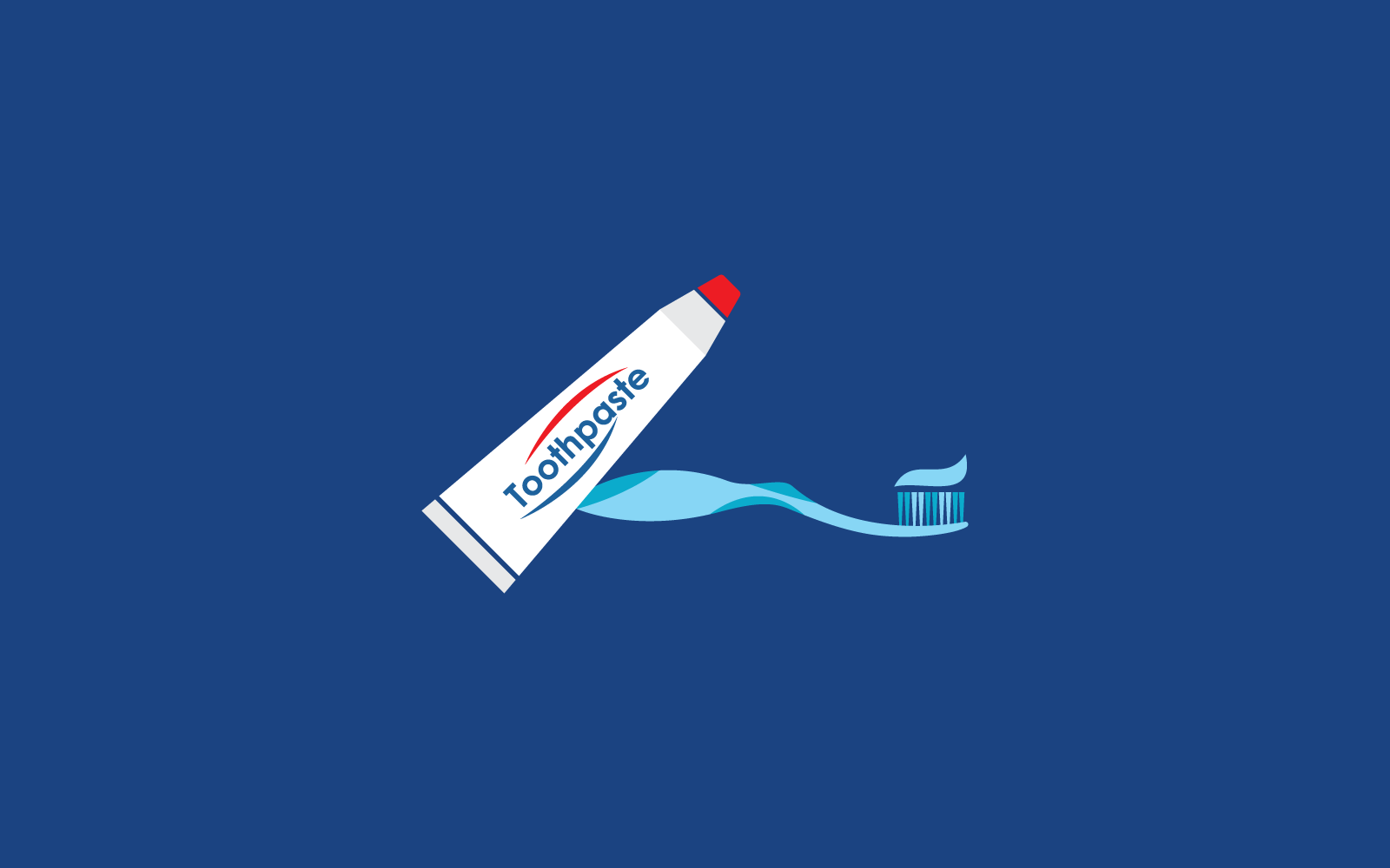 Toothbrush logo design illustration icon vector template