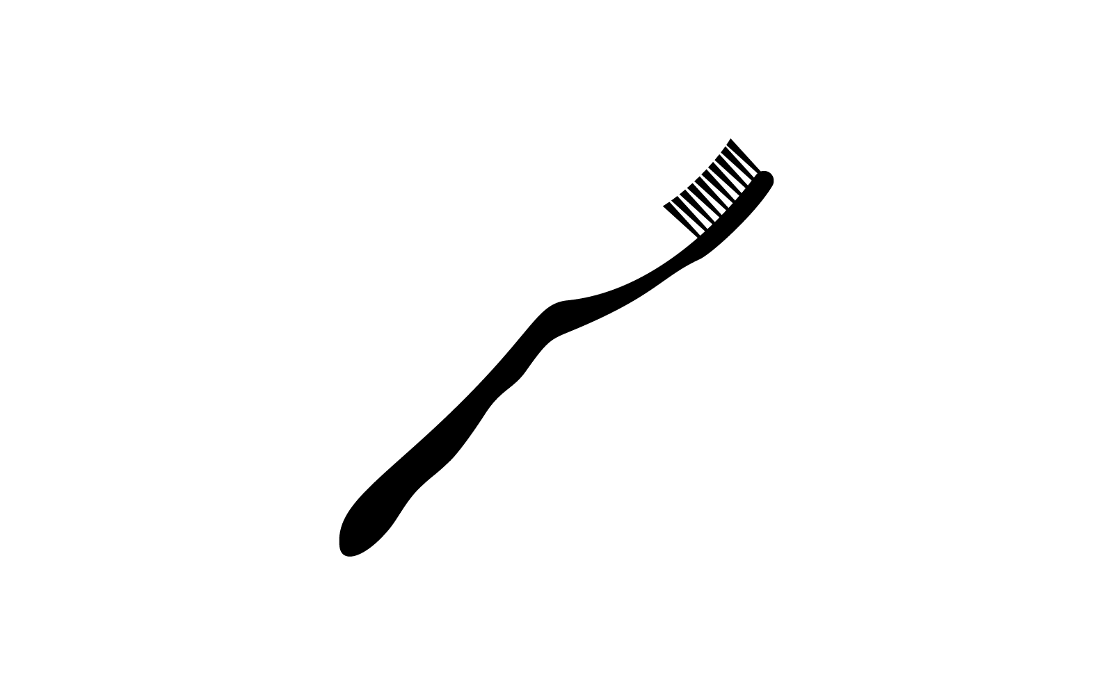 Toothbrush logo illustration design icon template