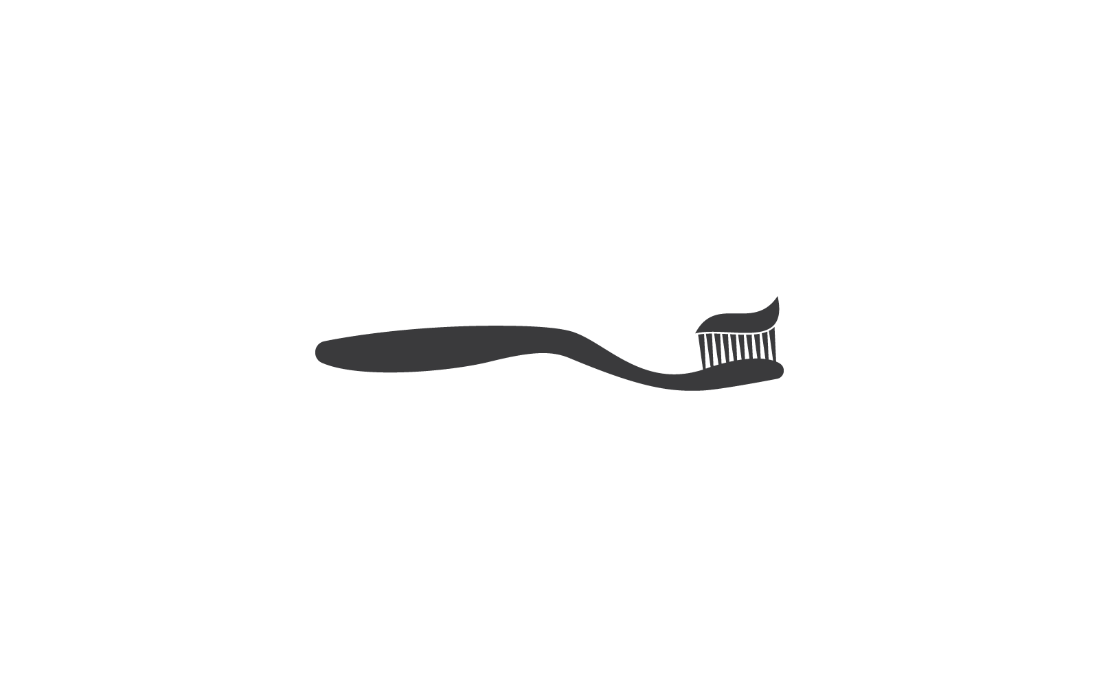 Toothbrush logo vector illustration template