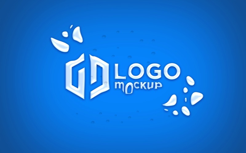 Water Logo Mockup Template Product Mockup
