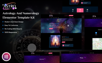 Astro World - Astrology And Numerology Elementor Template Kit