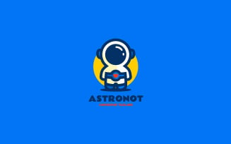 Astronaut Mascot Cartoon Logo 2