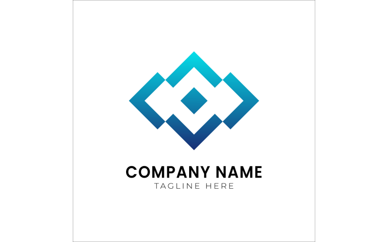 Blue color logo design Template Logo Template