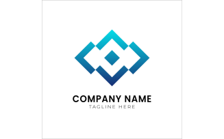 Blue color logo design Template