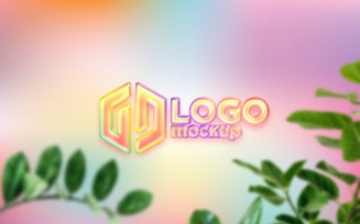 Candy Color Logo Mockup Template 01
