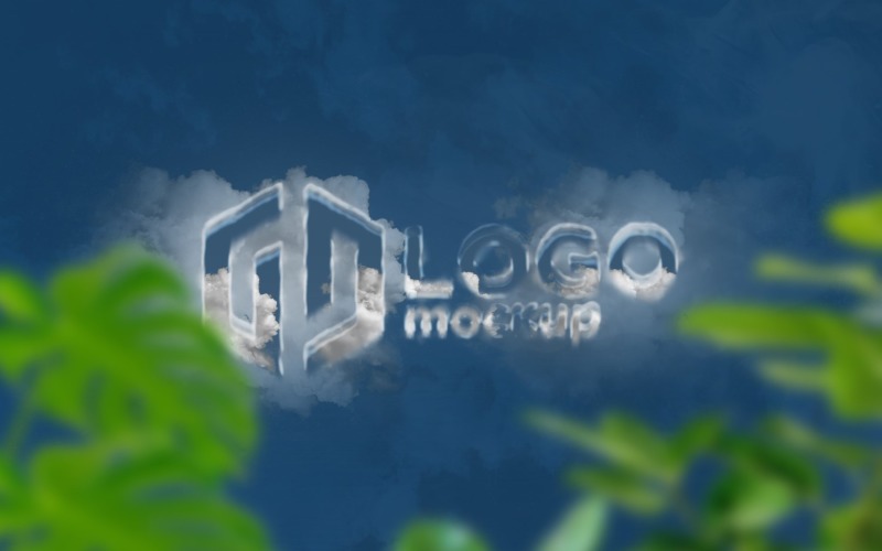 Cloudy Logo Mockup Template 06 Product Mockup