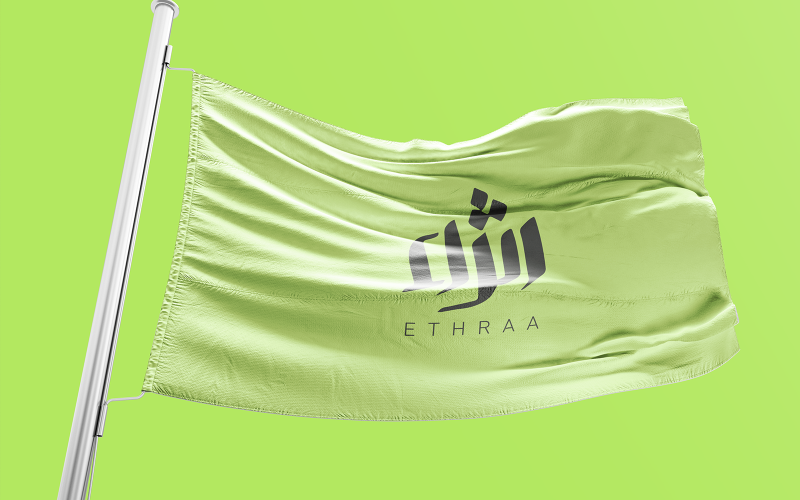 Elegant Arabic Calligraphy Logo Design-Ethraa-050-24-Ethraa Logo Template