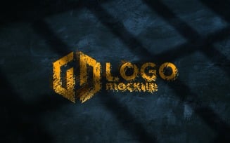 Grunge Logo Mockup Template
