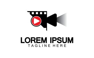 Movie player film logo icon vector template version v11