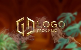 Old Golden Logo Mockup Template
