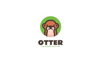 Otter Simple Mascot Logo 1