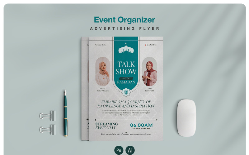 Ramadan Event Organizer Flyer Corporate Identity