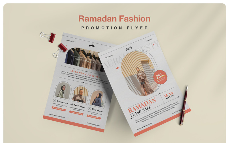 Ramadan Fashion Sale Flyer Corporate Identity