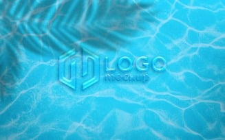 Water Logo Mockup Template 01