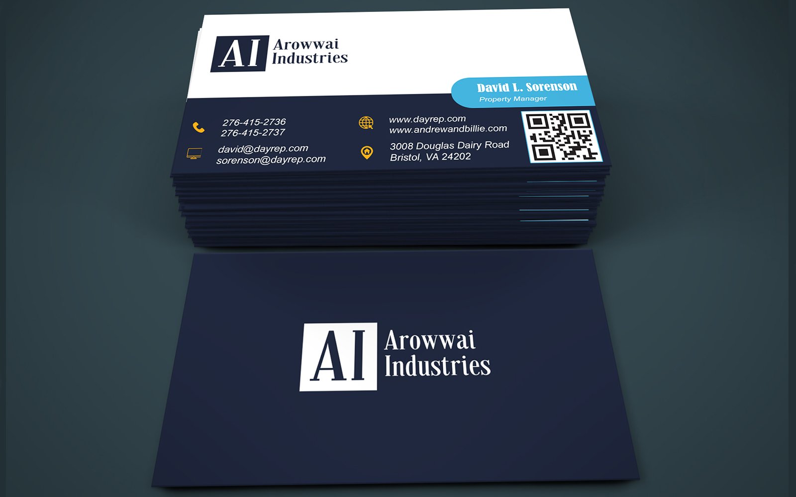 Template #401698 Business Card Webdesign Template - Logo template Preview
