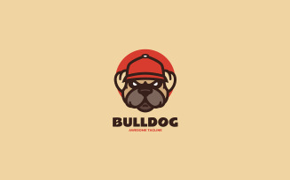 Bulldog Mascot Cartoon Logo 2