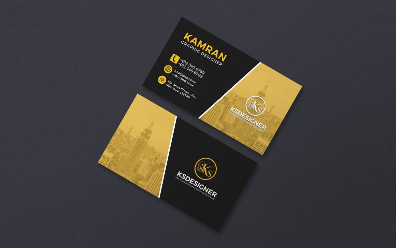 Business Card Template stationery card design Corporate Identity