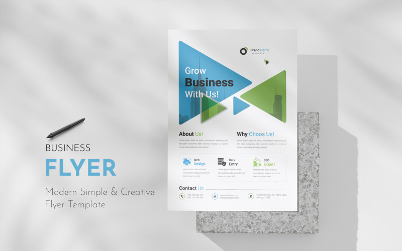 Business Services Flyer Template Corporate Identity