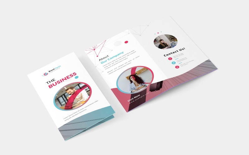 Business Tri-fold Brochure Template v1 Corporate Identity