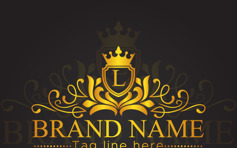 Luxury letter logo, Brand identity design Logo Template