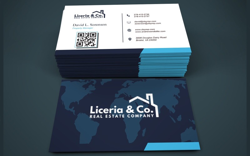 professional business card template fully editable Corporate Identity