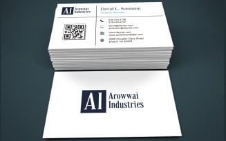 Visiting card template fully editable - Business Card