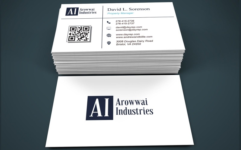 Visiting card template fully editable - Business Card Corporate Identity